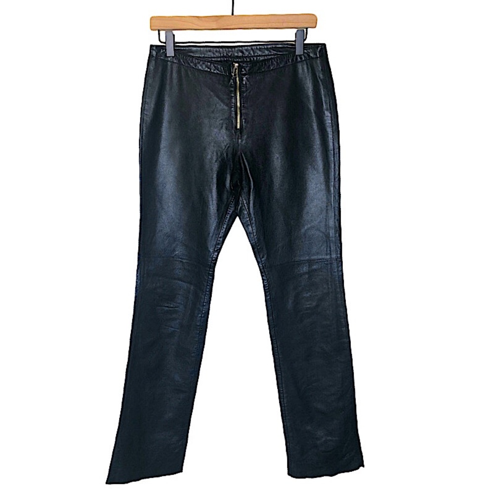Black Leather Women's Pants